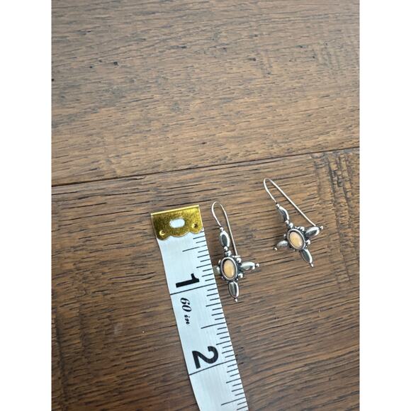 Premier Designs 925 Sterling Silver Resin Cross Drop Earrings - Picture 4 of 4